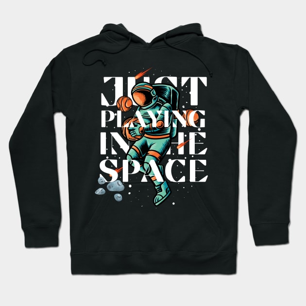 Playing in the Space Hoodie by maryamazhar7654